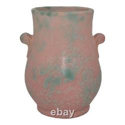 Burley Winter 1930s Vintage Arts And Crafts Pottery Purple Mottled Ceramic Vase