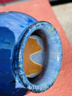 C1920's Arts & Crafts Era Fulper Pottery Vase. Chinese Blue Flambé Glaze. 5 1/2