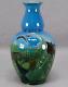 Ch Brannam Blue & Green Arts & Crafts Art Pottery Fish Vase Circa 1909