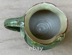 CH Brannam Blue & Green Arts & Crafts Art Pottery Fish Vase Circa 1909