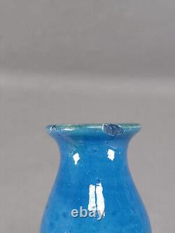 CH Brannam Blue & Green Arts & Crafts Art Pottery Fish Vase Circa 1909