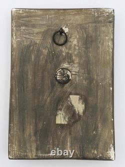 COMPTON POTTERS GUILD ARTS & CRAFTS POTTERY PLAQUE OF THE VIRGIN & CHILD c1920