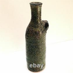 CYNTHIA BRINGLE Tall Green Jug Vase PENLAND School of Crafts Museum NC Pottery