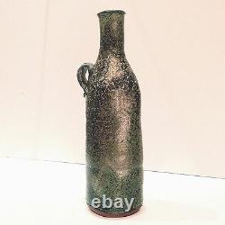 CYNTHIA BRINGLE Tall Green Jug Vase PENLAND School of Crafts Museum NC Pottery