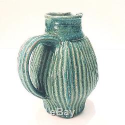CYNTHIA BRINGLE Turquoise Pitcher PENLAND School of Crafts Museum NC Pottery