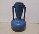 California Catalina Island Vase Matte Blue Glaze 2 Handle Mission Arts & Crafts