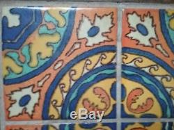 California Catalina Pottery Tile Top Table 1930' Mission arts & crafts vintage