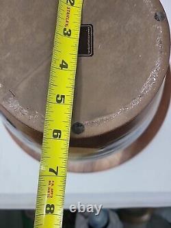 California Studio Pottery BULBOUS VASE Overlapping Glaze Circles LARGE 13.25