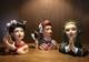 Cameo Girls Head Vase Set Of 3