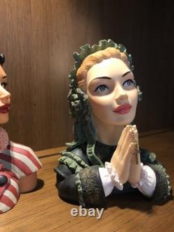 Cameo Girls Head Vase Set Of 3