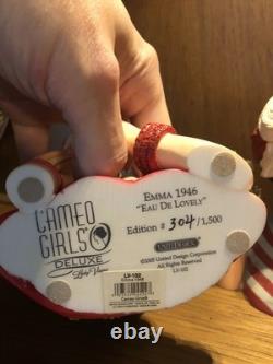 Cameo Girls Head Vase Set Of 3