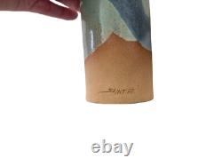 Ceramic Face Saint P. R. Vase Signed