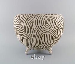 Christina Muff. Large hand modelled sculptural vase made from stoneware clay