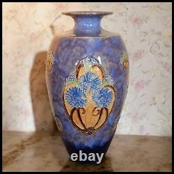 Circa 1900 English Arts and Crafts Royal Doulton Stoneware Florrie Jones Vase