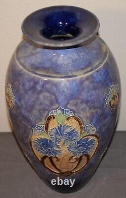 Circa 1900 English Arts and Crafts Royal Doulton Stoneware Florrie Jones Vase