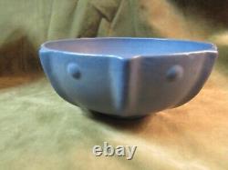 Circa 1915 Arts Crafts Blue Matte Glaze Art Pottery Bowl Pfaltzgraff York Mark