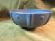 Circa 1915 Arts Crafts Blue Matte Glaze Art Pottery Bowl Pfaltzgraff York Mark
