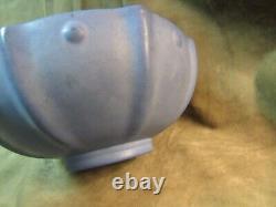 Circa 1915 Arts Crafts Blue Matte Glaze Art Pottery Bowl Pfaltzgraff York Mark
