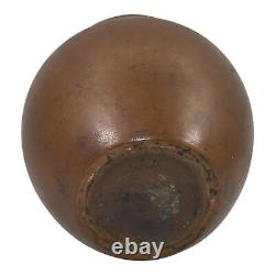 Clewell Copper Clad Vintage Arts And Crafts Pottery Matte Bronze Bulbous Vase
