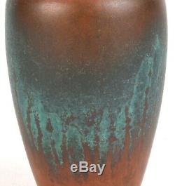 Clewell Pottery Copper Clad 5 Tall Arts And Crafts Vase Fantastic Glaze