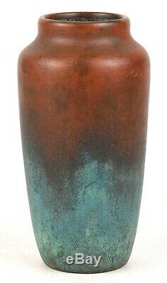 Clewell Pottery Copper Clad 6.5 Tall Arts And Crafts Vase Fantastic Glaze