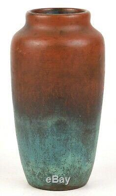 Clewell Pottery Copper Clad 6.5 Tall Arts And Crafts Vase Fantastic Glaze