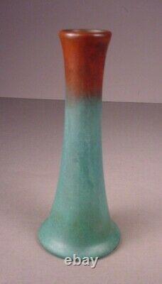 Clewell Pottery Vase 1920's Arts & Crafts Copper Glaze Canton Ohio 342-26 signed