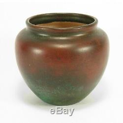 Clewell copper clad pottery jard vase arts & crafts verdigris patina Weller