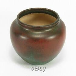 Clewell copper clad pottery jard vase arts & crafts verdigris patina Weller