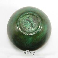 Clewell copper clad pottery jard vase arts & crafts verdigris patina Weller