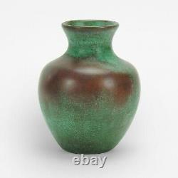 Clewell copper pottery vase arts & crafts verdigris matte green patina Weller