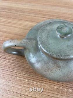 Clifton 1906 Vintage Arts and Crafts Pottery Green Ceramic Teapot 271-36