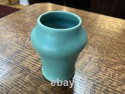 Clifton Arts And Crafts Ceramic Pottery Vase Teal Green 1906 Model 117