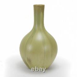 Clifton Pottery large Crystal Patina bottle vase 13 arts & crafts 1907