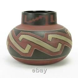 Clifton Pottery large Indian Ware Homolobi vase 10.75 dia arts & crafts