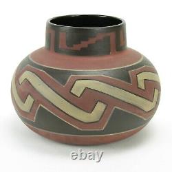 Clifton Pottery large Indian Ware Homolobi vase 10.75 dia arts & crafts