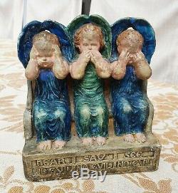 Compton Pottery Arts & Crafts Angels statue c. 1900 British Art Pottery