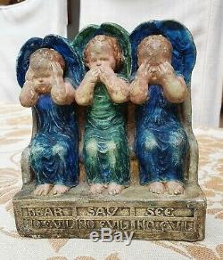 Compton Pottery Arts & Crafts Angels statue c. 1900 British Art Pottery