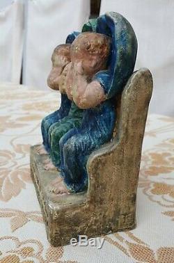 Compton Pottery Arts & Crafts Angels statue c. 1900 British Art Pottery