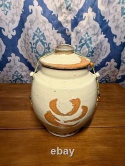 Contemporary American Studio Art Tiedown Jar No Flaws