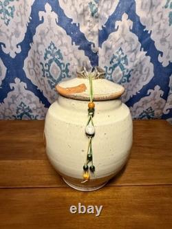 Contemporary American Studio Art Tiedown Jar No Flaws