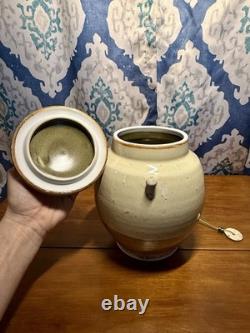 Contemporary American Studio Art Tiedown Jar No Flaws