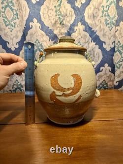Contemporary American Studio Art Tiedown Jar No Flaws