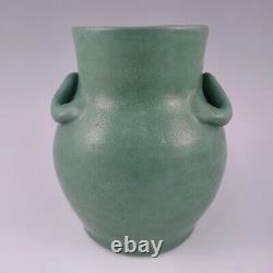 Cornelison Bybee Pottery Kentucky Two-Handled Matte Green Arts & Crafts Vase