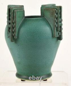 D Schock Matt Green Arts And Crafts 6 Tall Vase