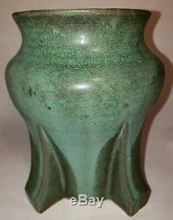 D Schock Pottery Arts and Crafts, Mission, Prairie style vase. Dschockpottery