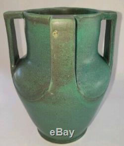D Schock Pottery Arts and Crafts, Mission, Prairie style vase. Dschockpottery