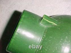 DOOR POTTERY ARTS & CRAFTS VASE GREEN GLAZE signed SCOTT DRAVES