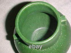 DOOR POTTERY ARTS & CRAFTS VASE GREEN GLAZE signed SCOTT DRAVES