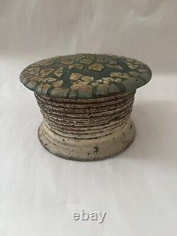 Dan Anderson Studio Pottery Ceramic Artist Stoneware Covered Jar Organic Form